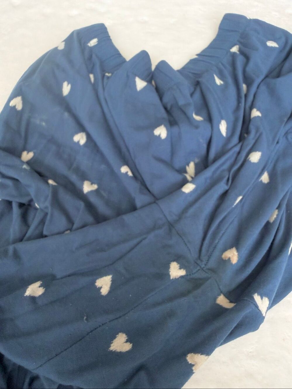 Victoria’s Secret Blue Heart Long Pajama Set Medium Short - Picture 7 of 8